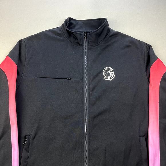 Billionaire Boys Club Track Jacket Adult XL Black BBC Astro Man Striped Full Zip - Picture 2 of 11